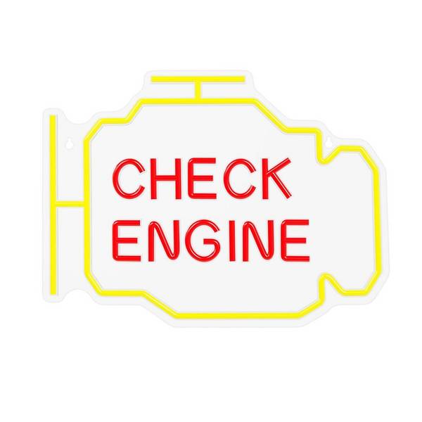 Luce LED al neon "CHECK ENGINE" giallo/rosso – NNE21 – Neolia