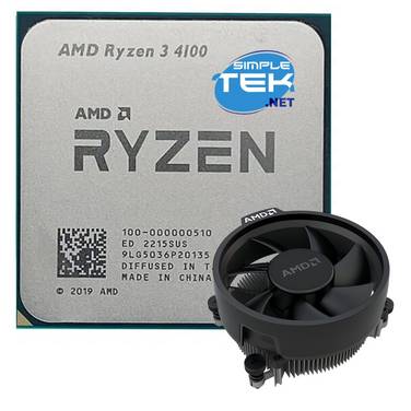 Amd Ryzen 3 4100 Processore Cpu Am4 Senza Gpu Integrata Scheda Video 4c/8t