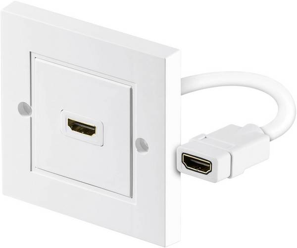 Goobay 51722 HDMI Adattatore [1x Presa HDMI - 1x Presa HDMI] Bianco  0 m