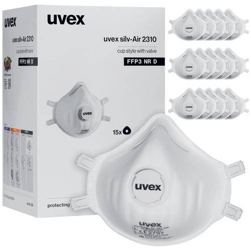uvex Atemschutzmaske FFP3 8762310 m.Ventil 15St (8762310)-1