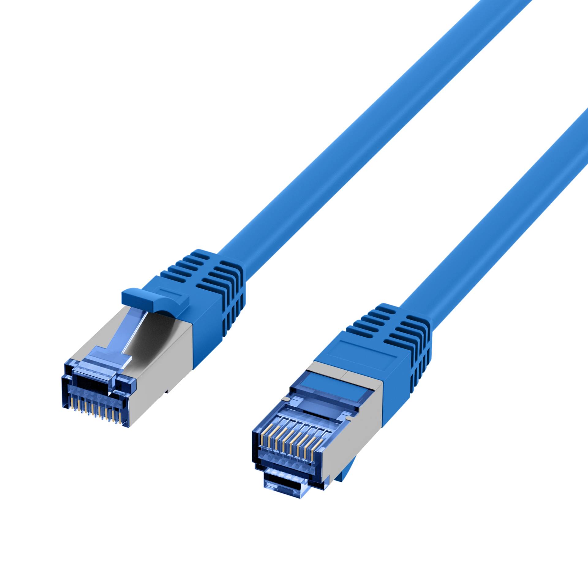 EFB-Elektronik Cavo patch RJ45 Cat.6A S/FTP TPECat.7 cavo grezzo superflex blu 10m Produttore EFB Elektronik (K5525FBL.1-3