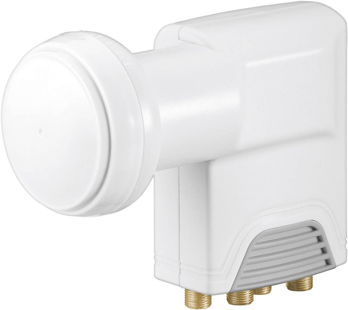 Goobay Universal LNB Quattro Numero utenti: 4 Diametro: 40 mm connettore placcato oro Grigio chiaro-0