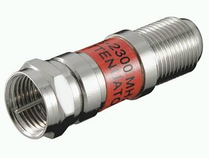 Goobay SAT attenuatore 10 dB - connettore F > presa F-1
