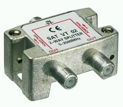 Goobay Distributore SAT, 2 vie 2 per sistemi satellitari 5 MHz - 2400 MHz-1