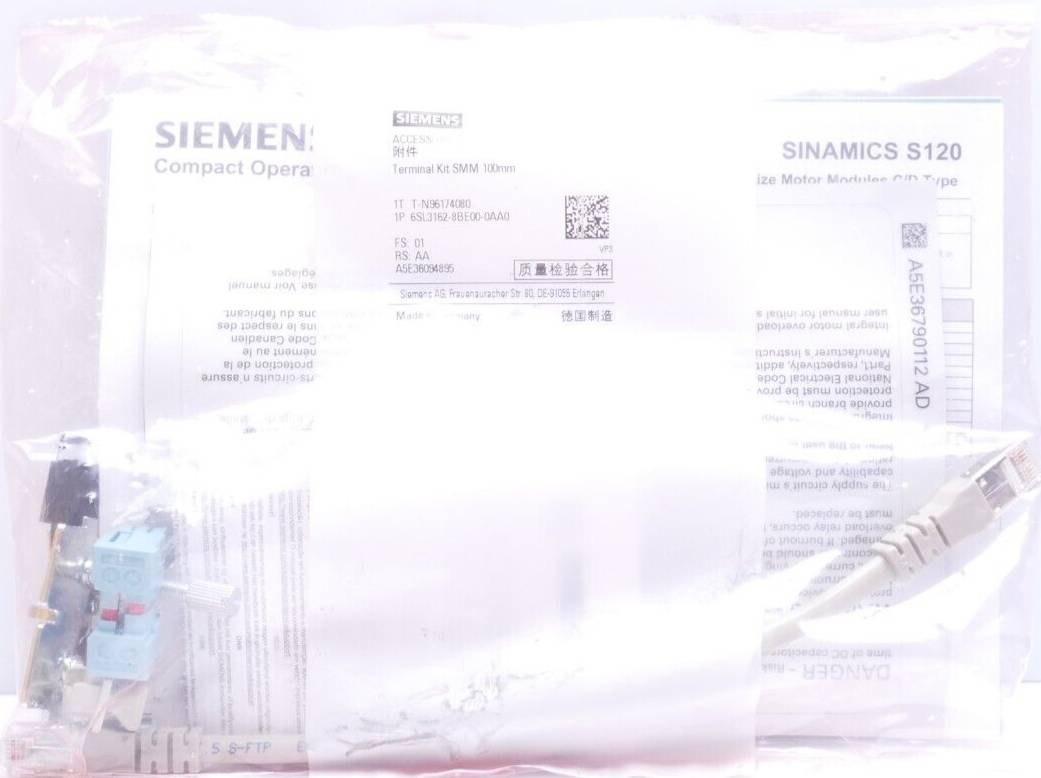 Siemens - 6SL3162-8BE00-0AA0 - SINAMICS S120 Terminal Kit Single Motor Module 100mm C-/D-TY-0