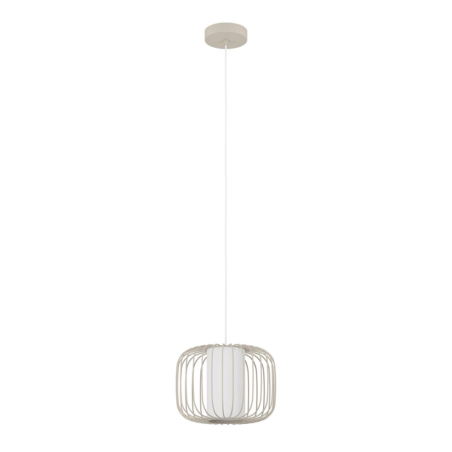 Lampadario A Sospensione Minimal Terrarosa Acciaio Sabbia 1 Luce E27-0