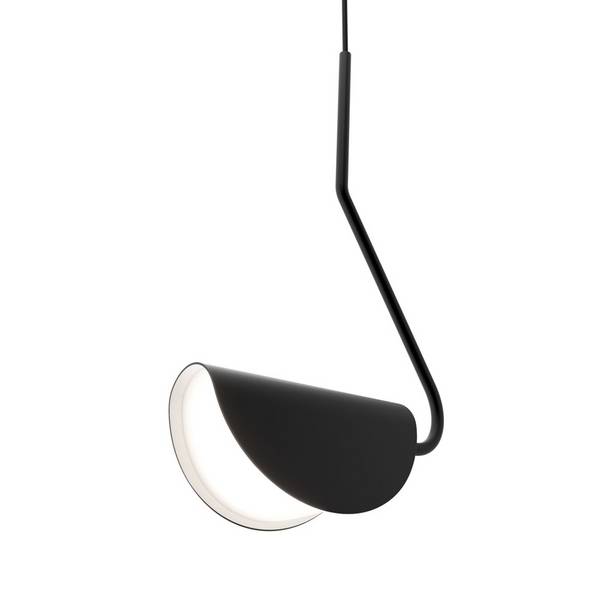Lampadario A Sospensione Moderno Mollis Metallo Nero Acrilico 1 Luce G9 7W