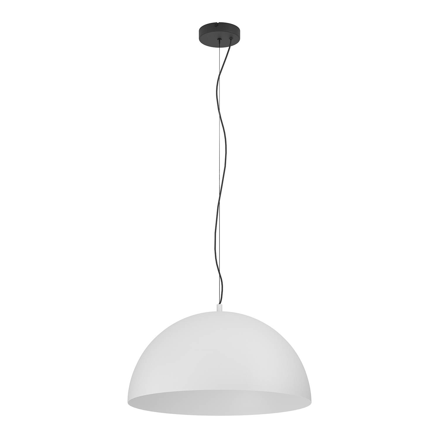 Lampadario A Sospensione Contemporaneo Gaetano 1 Acciaio Nero Grigio 1 Luce E27-0