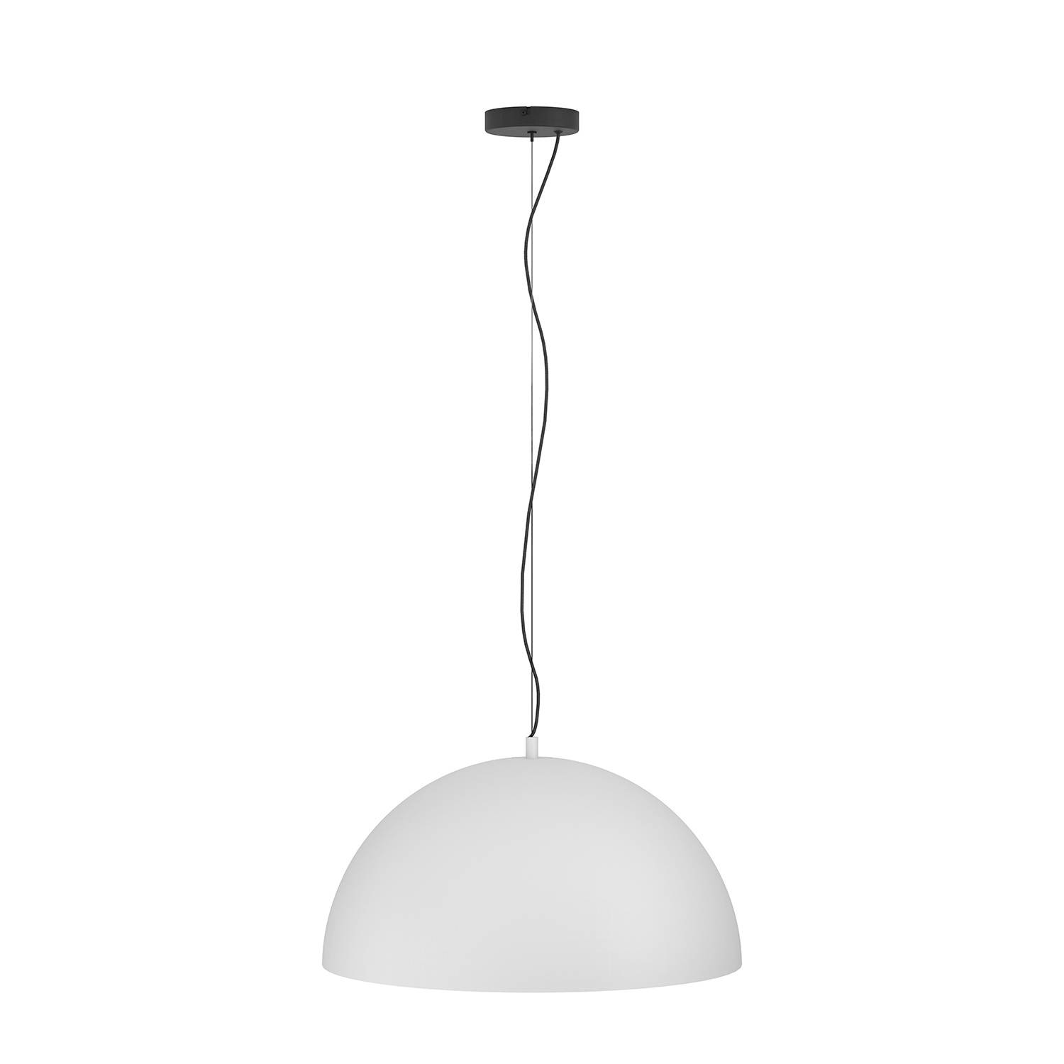 Lampadario A Sospensione Contemporaneo Gaetano 1 Acciaio Nero Grigio 1 Luce E27-1