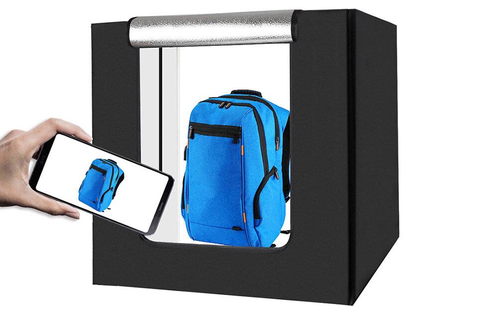 Puluz - PU5080EU - Puluz 80 cm schattenfreies Zelt con 8500-Lumen-LED-1