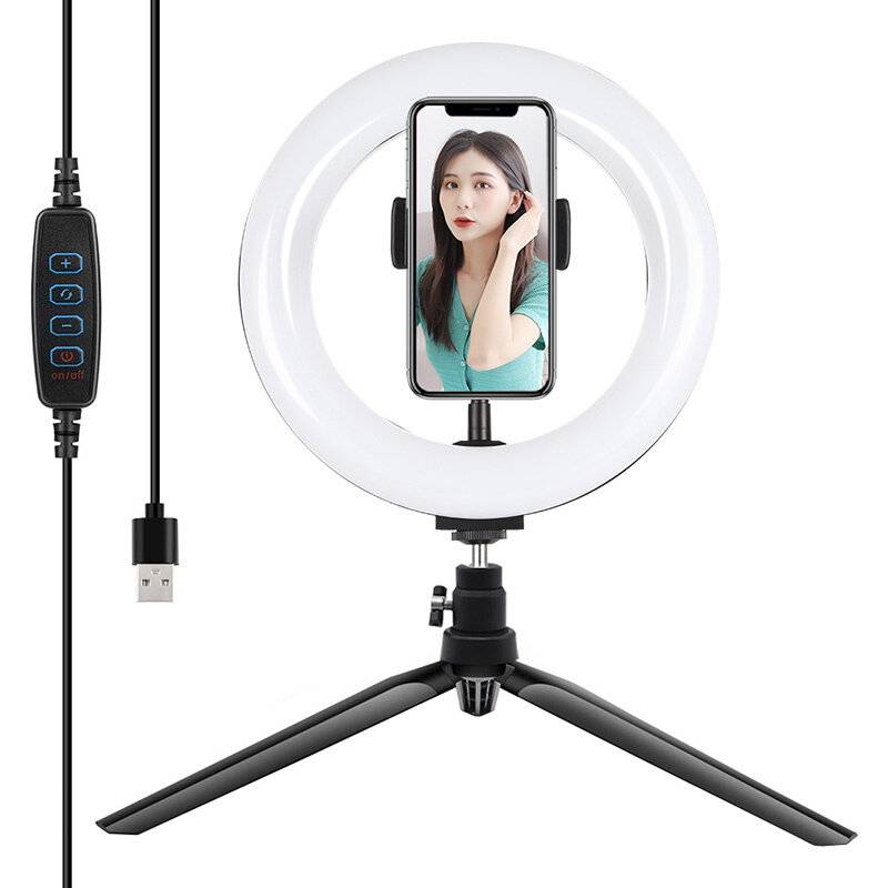 Puluz - PKT3073B - Ringlicht / LED-Stativ Puluz 20 cm con Handyhalterung PKT3073B-0