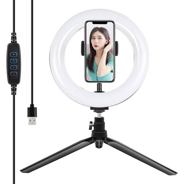 Puluz - PKT3073B - Ringlicht / LED-Stativ Puluz 20 cm con Handyhalterung PKT3073B
