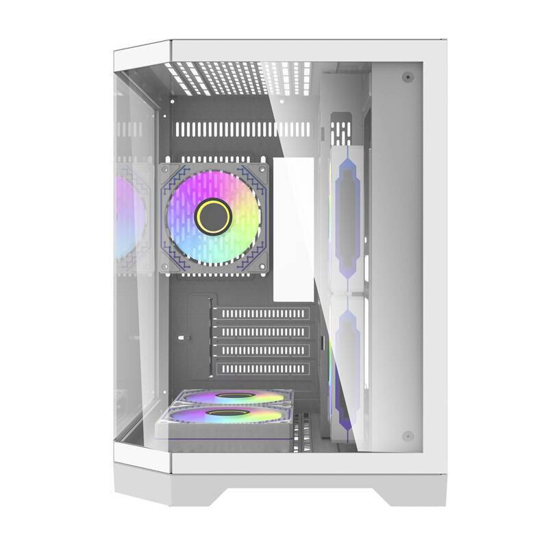 Immagine simbolo per DARKFLASH - FT350 White - Darflash FT350 Case per PC + 5 aRGB-Ventola (bianco)