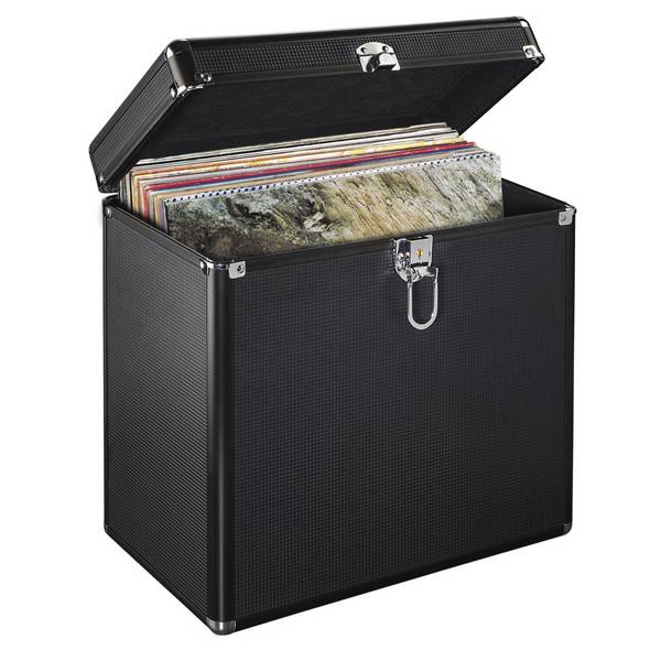 Hama 00181436 Tasche für Speichermedien Microgroove record case Schwarz (00181436)