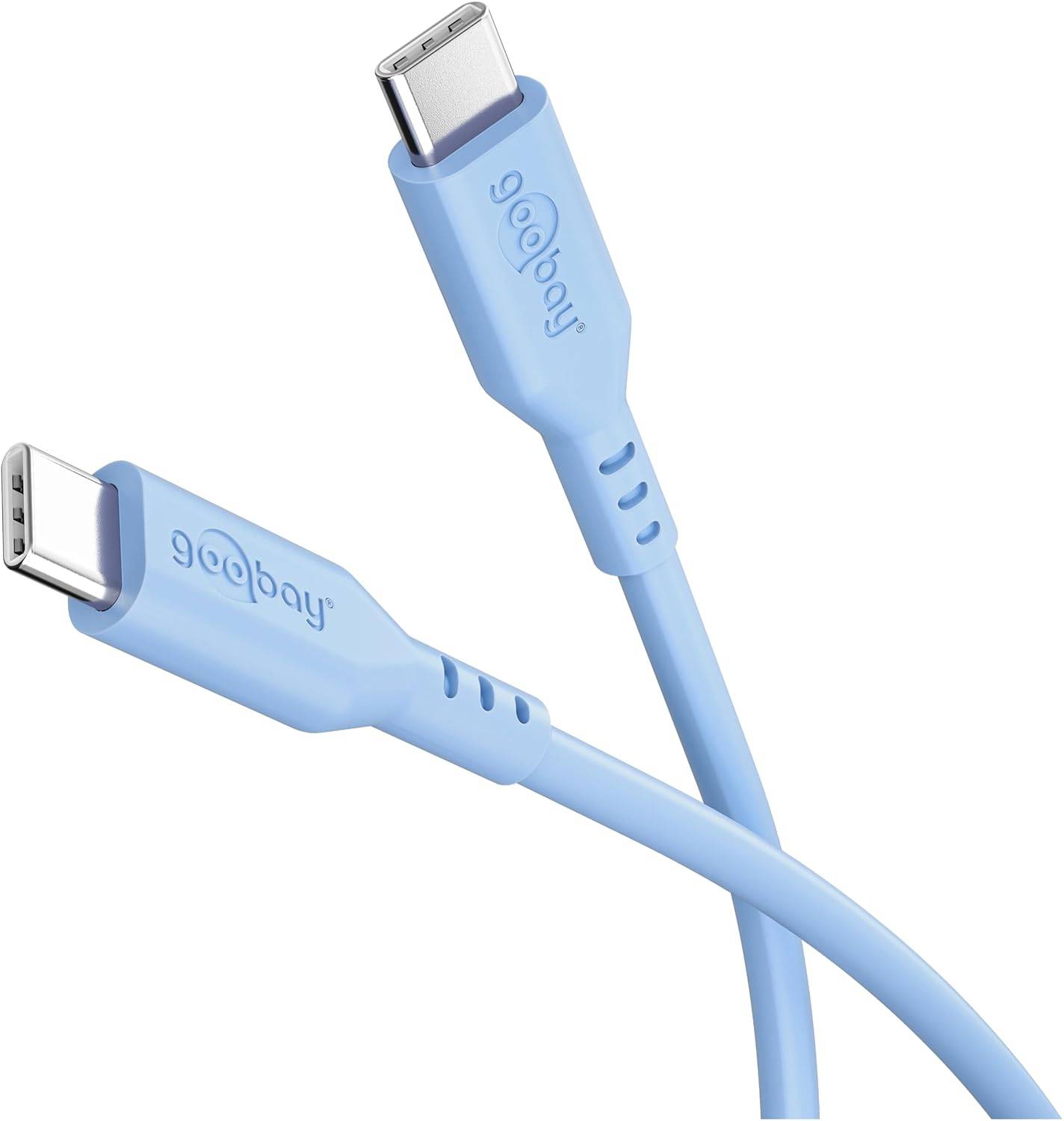 Cavo USB-C™ Maschio/Maschio USB 2.0 in Silicone 1.5 metri Azzurro-0