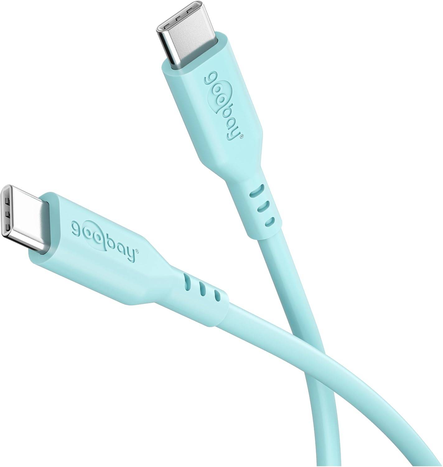 Cavo USB-C™ Maschio/Maschio USB 2.0 in Silicone 1.5 metri Turchese-0
