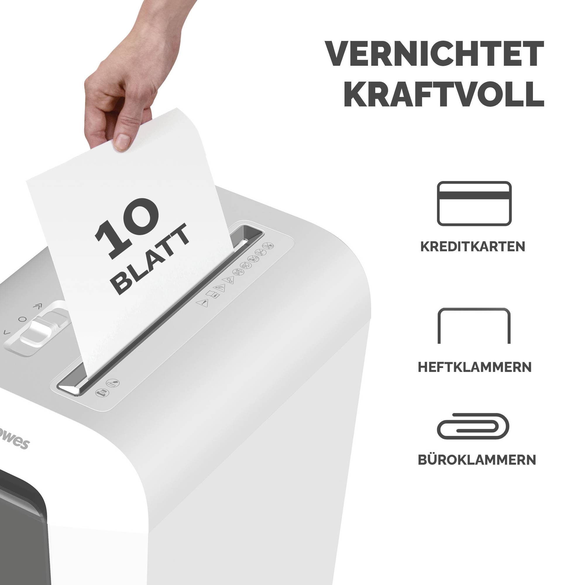 Fellowes Aktenvernichter Powershred LX65 weiss (100110076)-1