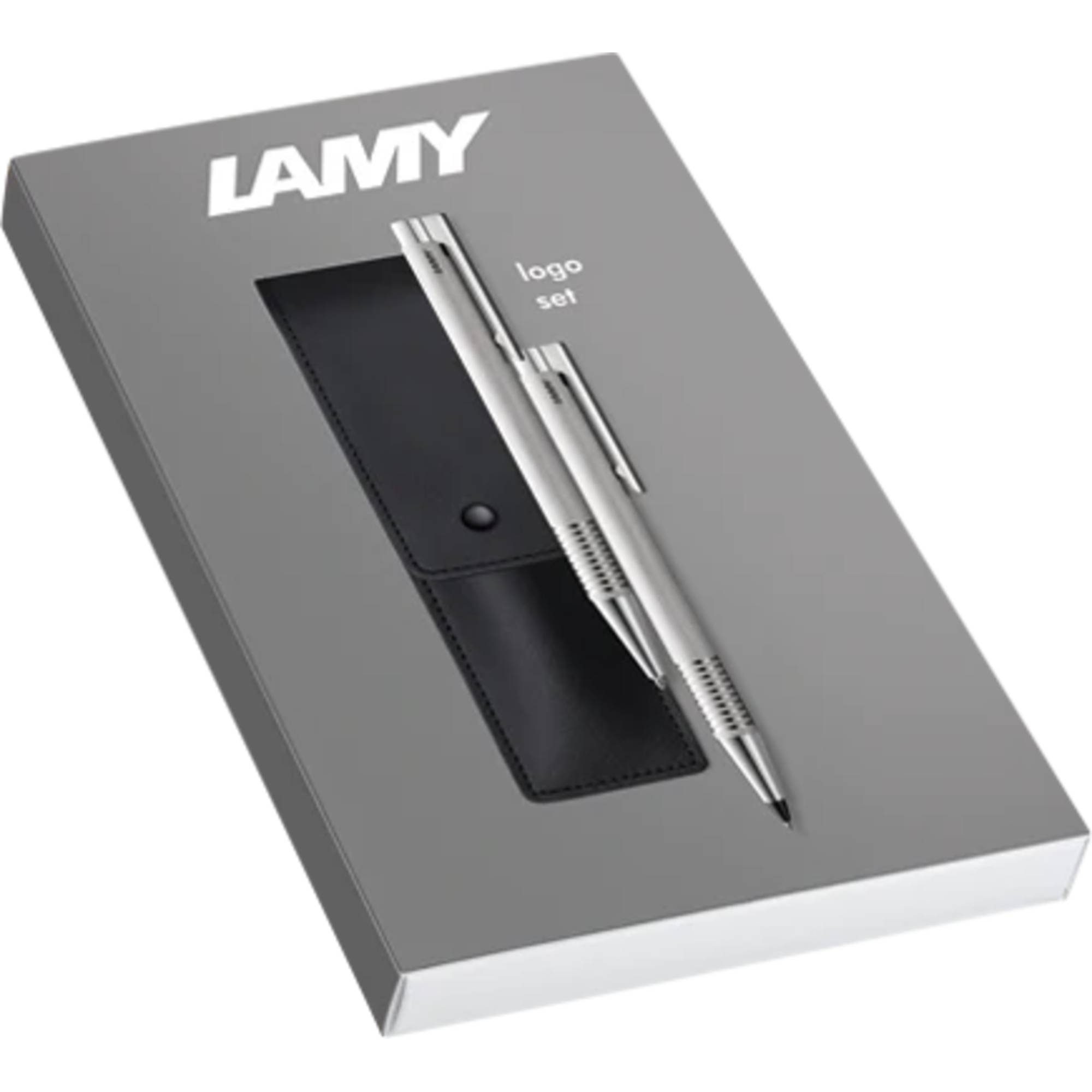 LAMY Schreibset logo brushed schwarz (1240662)-1