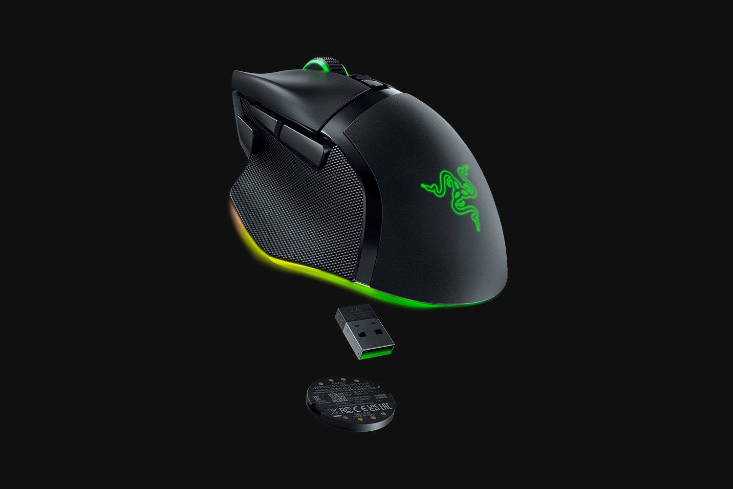 Razer Wireless Charging Puck für Razer Basilisk V3 (RC21-01990200-R3M1)-4