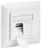 Scatola da incasso Goobay CAT 6 (UP) - 2x connettori RJ45, schermati, morsettiera per assemblaggio LSA senza utensili