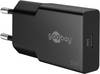 Goobay USB-C PD GaN Schnellladegerät Slim 30 W schwarz - 1x -Anschluss Power (75735)