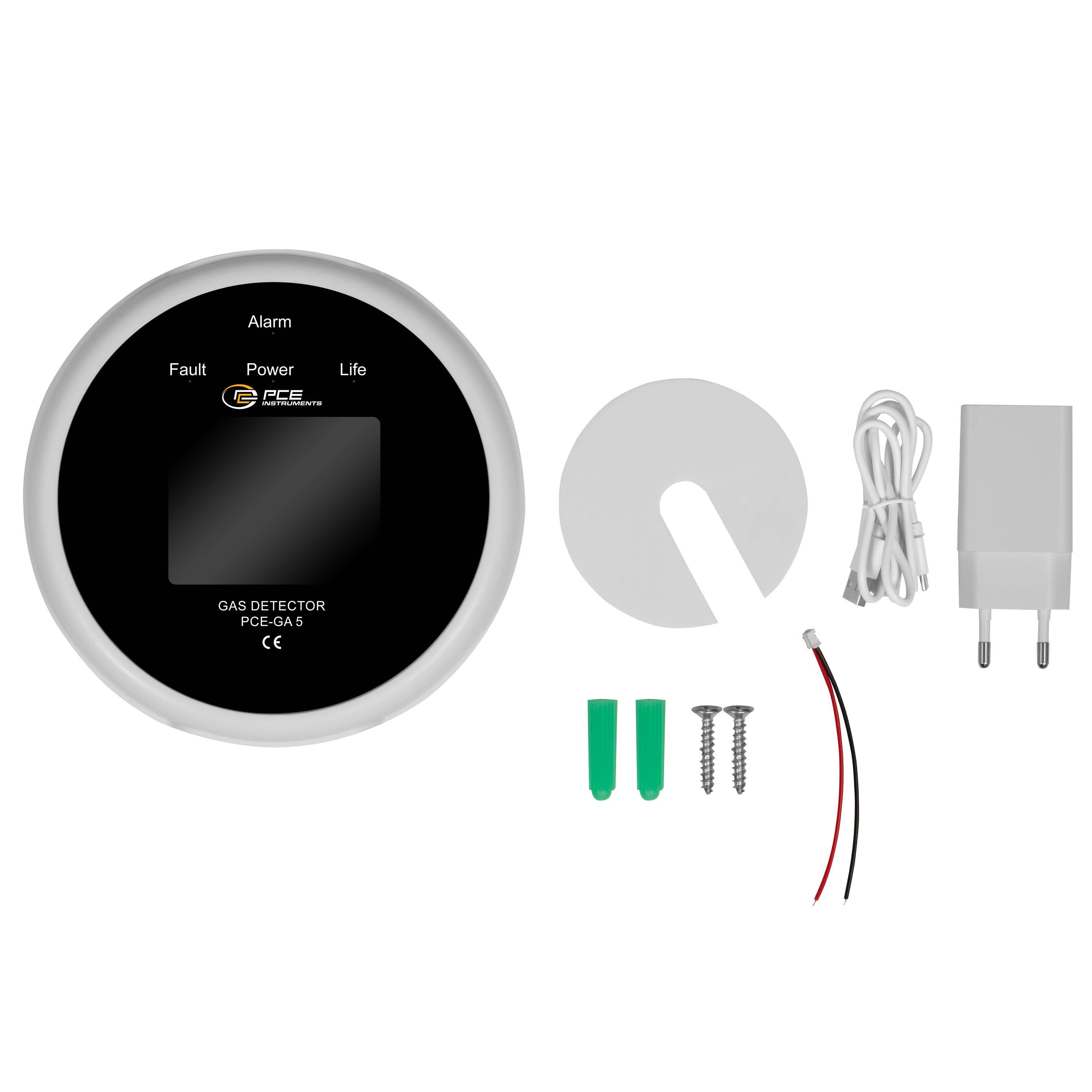 PCE Instruments PCE-GA 5 Rilevatore di perdite di gas con misura della temperatura Calibrato di fabbrica senza certifica-5