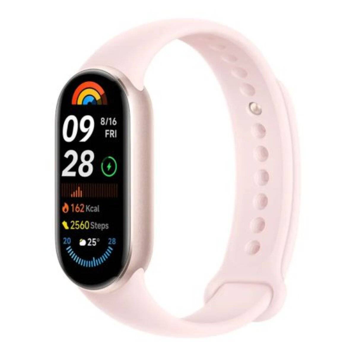 Xiaomi Smart Band 9 Mystic Rose Braccialetto Fitness AMOLED 1.62"-0