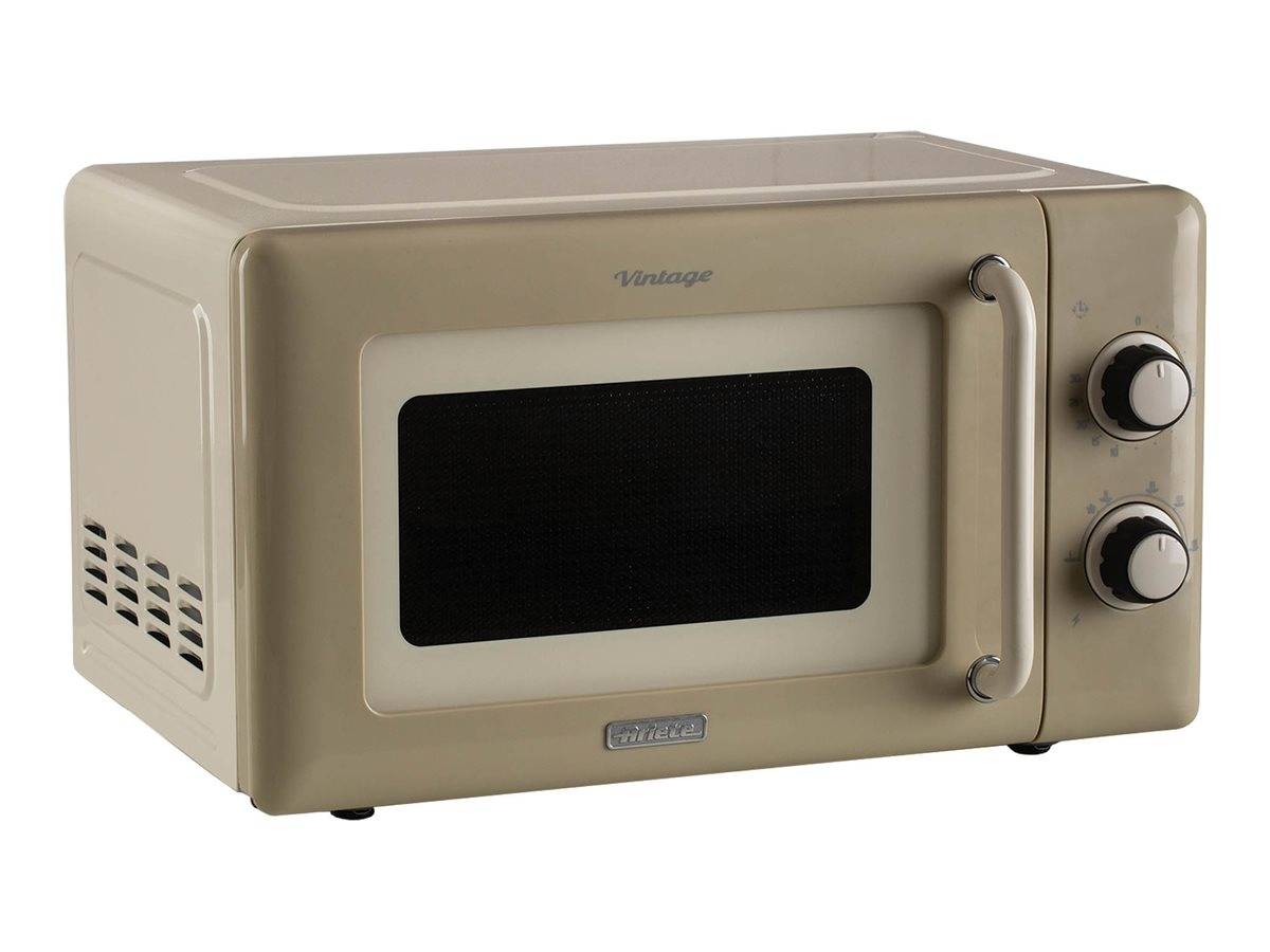 Ariete Linea Vintage 3960 Forno a microonde Vintage, 800W, Capacità 20L, 3 funzioni, 6 livelli di cottura, Timer, Beige-3