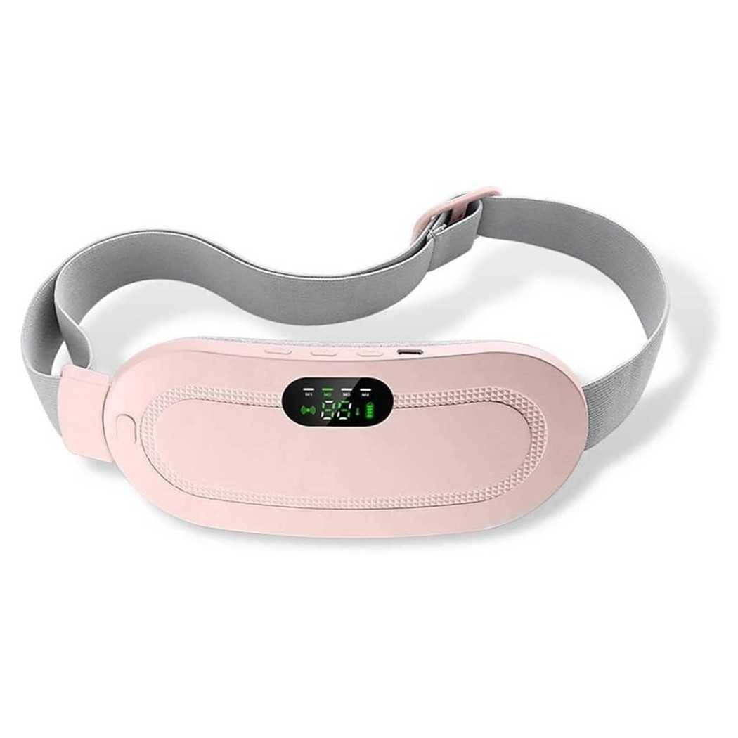 Cintura Riscaldante Portatile A Batteria Usb 4 Modalità Massaggio Per Mestruazioni Sollievo --0