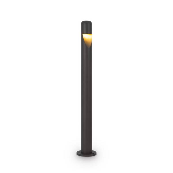 Lampada Da Terra Moderna Da Esterno Metallo Grafite Luce Led 5W Ip65
