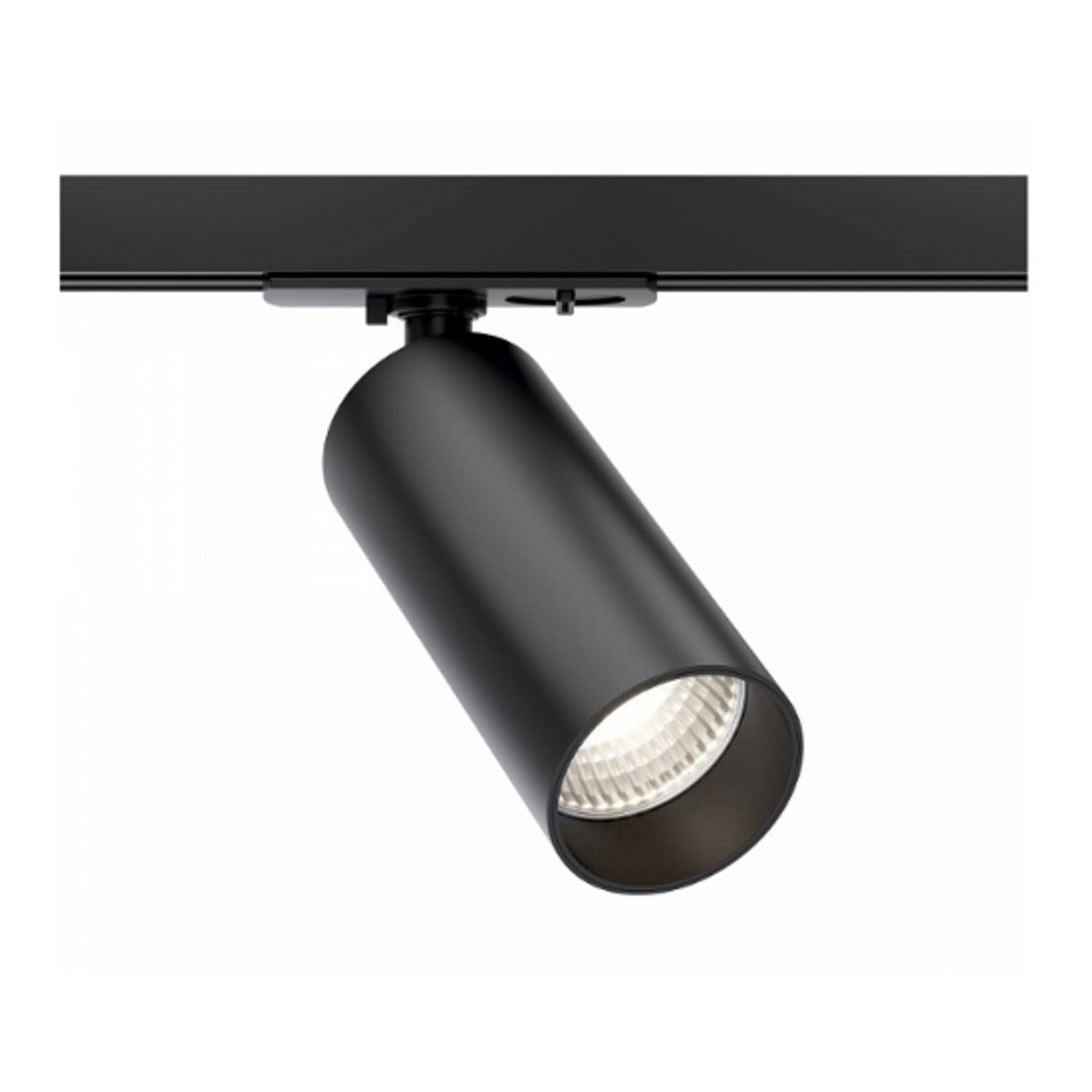 Faretto Per Binario Focus Led Clip Moderno Alluminio Nero 1 Luce Naturale-0