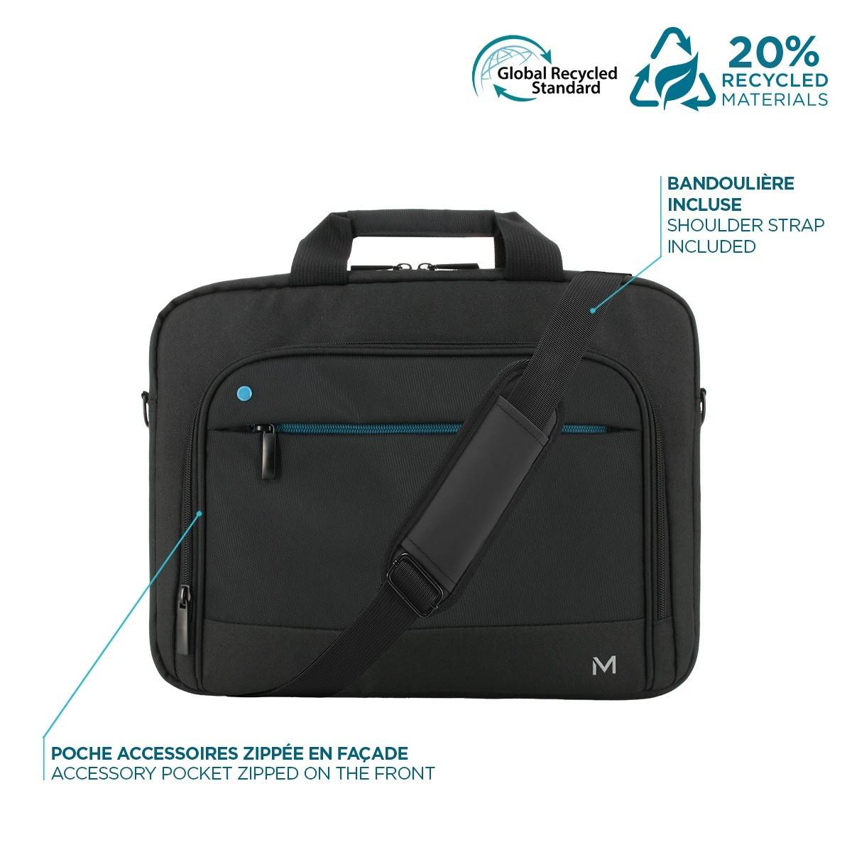 Mobilis THE ONE Bæretaske til notebook 14 PE-skum 600D polyester Sort-3