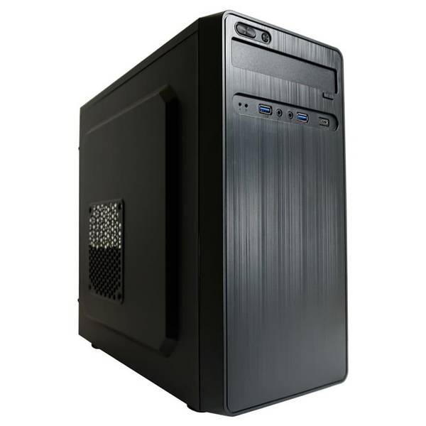 Gehäuse Micro-ATX 2017MB black USB3.2/Audio,o.Netzteil