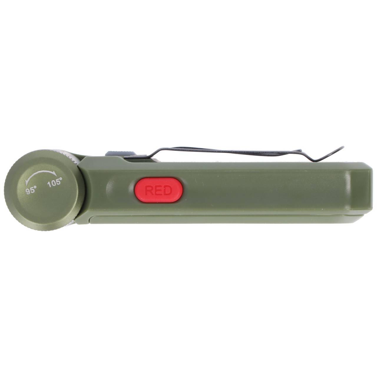 Torcia LED Fenix SW05R-RED, con luce rossa, clip e magnete, testa della lampada orientabile a 200°, ricaricabile-2