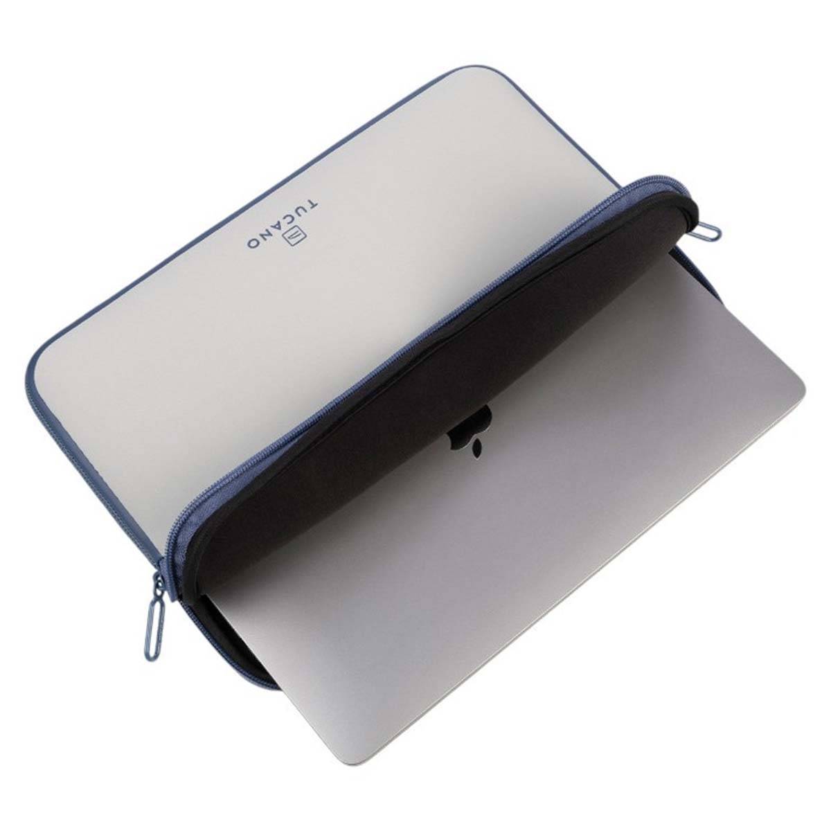 Tucano Custodia per Notebook 13'' Elements Second Skin Grigio-4