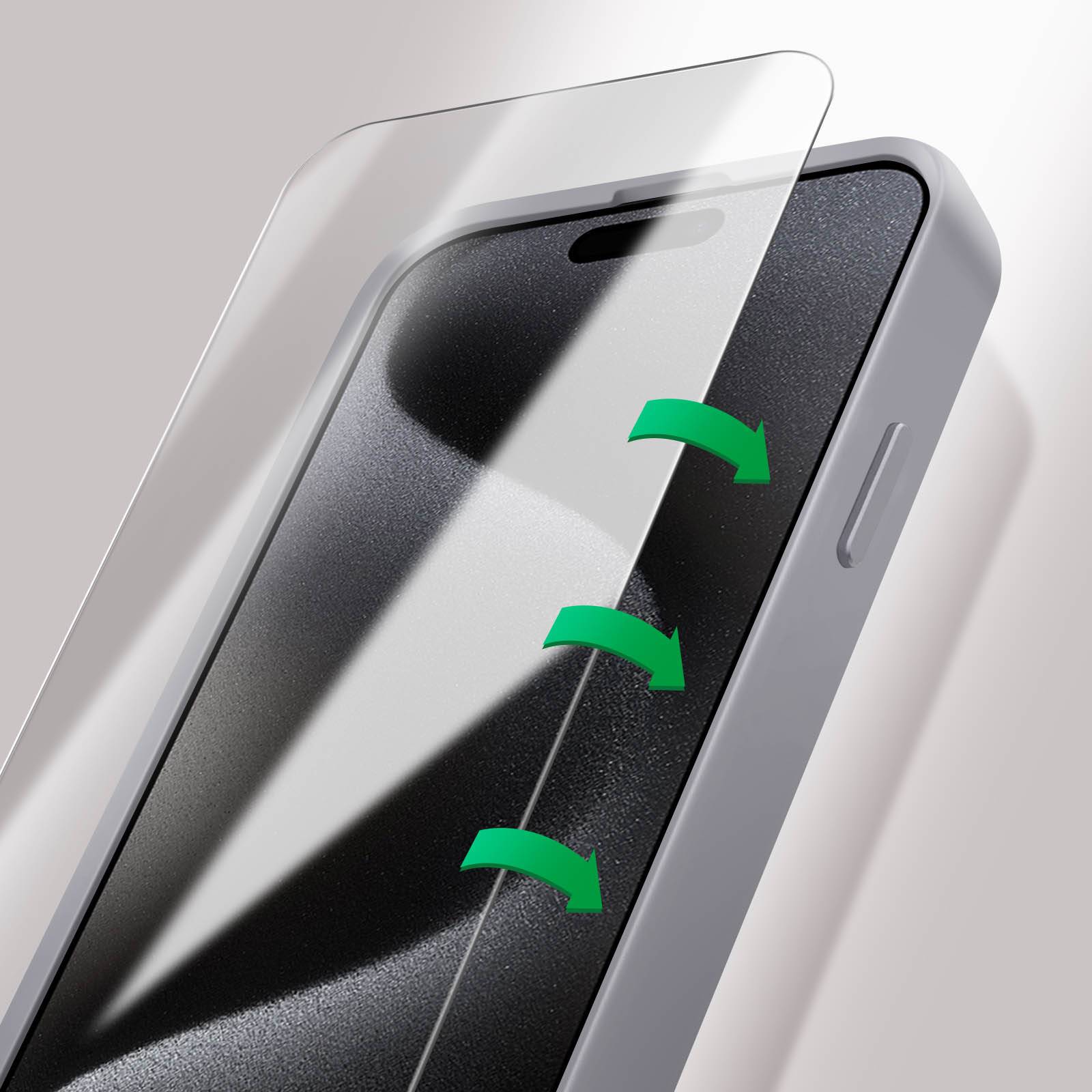 4Smarts 540596 Pellicola di protezione per display Apple iPhone 15 Pro 1 pz. antigraffio 540596-2