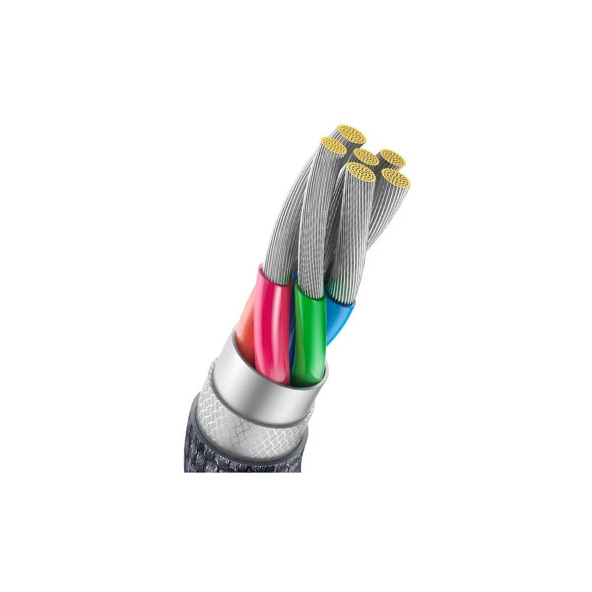 Baseus Crystal Shine Series Lade-/Datenkabel USB-A/USB-C 100W 1,2m, schwarz (CAJY000401)-3