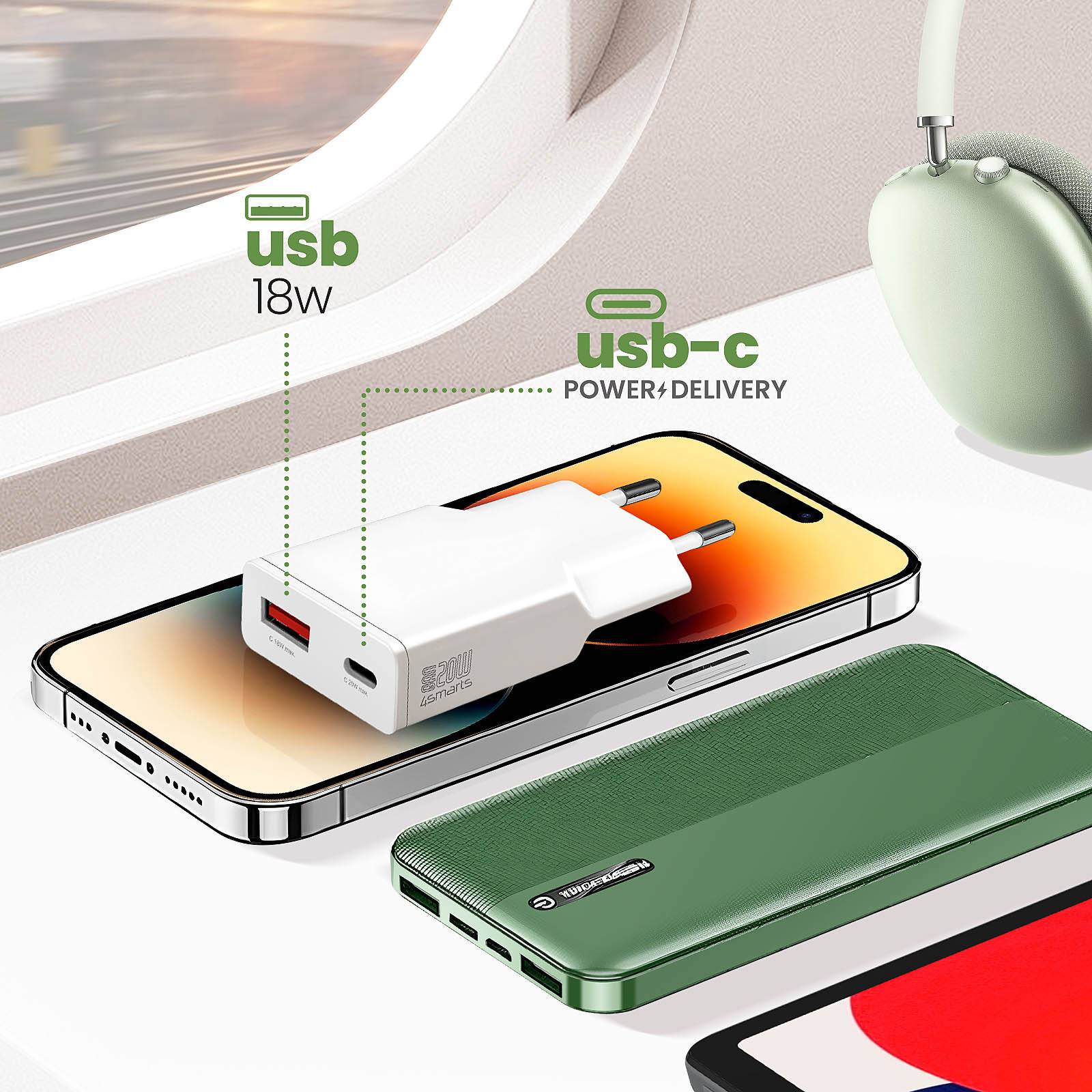 4smarts 541122 Ladegerät für Mobilgeräte Smartphone - Tablette Weiß AC Schnellladung Drinnen (541122)-3