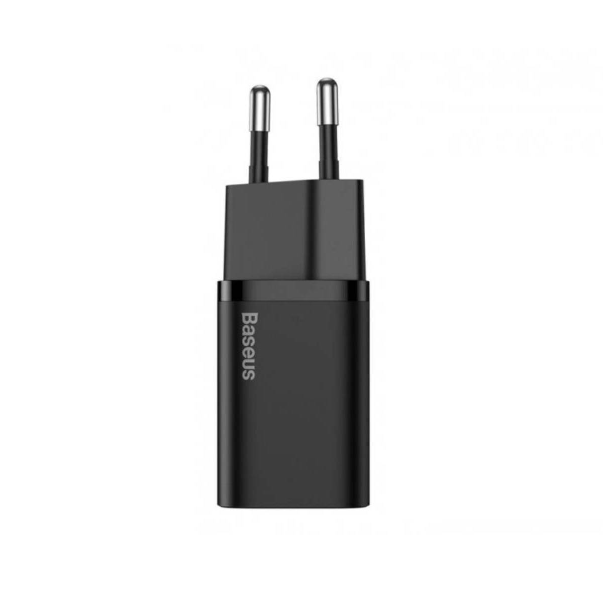 Baseus TZCCSUP-L01 Ladegerät für Mobilgeräte Smartphone Schwarz AC - USB Schnellladung Indoor (TZCCSUP-L01)-1