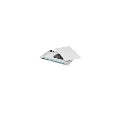 Telegärtner TELEGÄRTNER BASIS V LWL-Panel mit Kupplu Fibra di vetro; 1 U Grigio-0