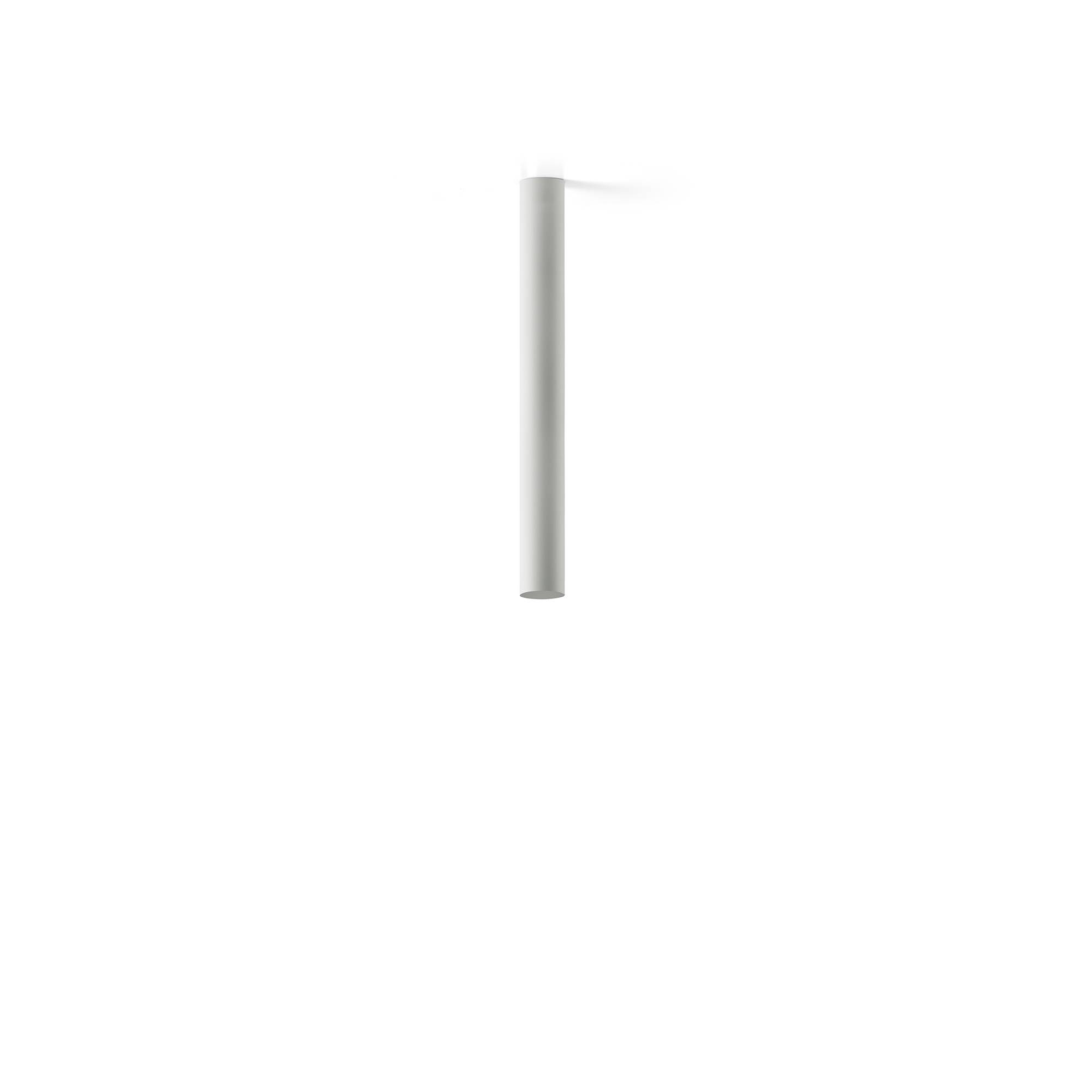 Portalampada a soffitto bianco opaco H 500mm ø 45mm-0