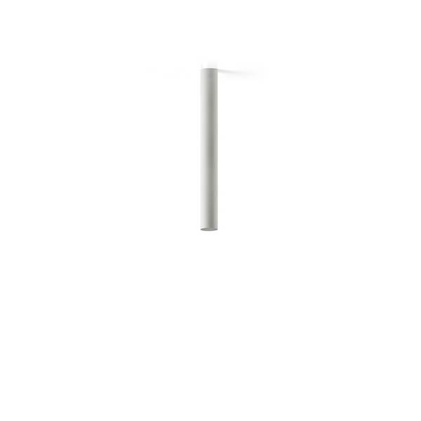 Portalampada a soffitto bianco opaco H 500mm ø 45mm