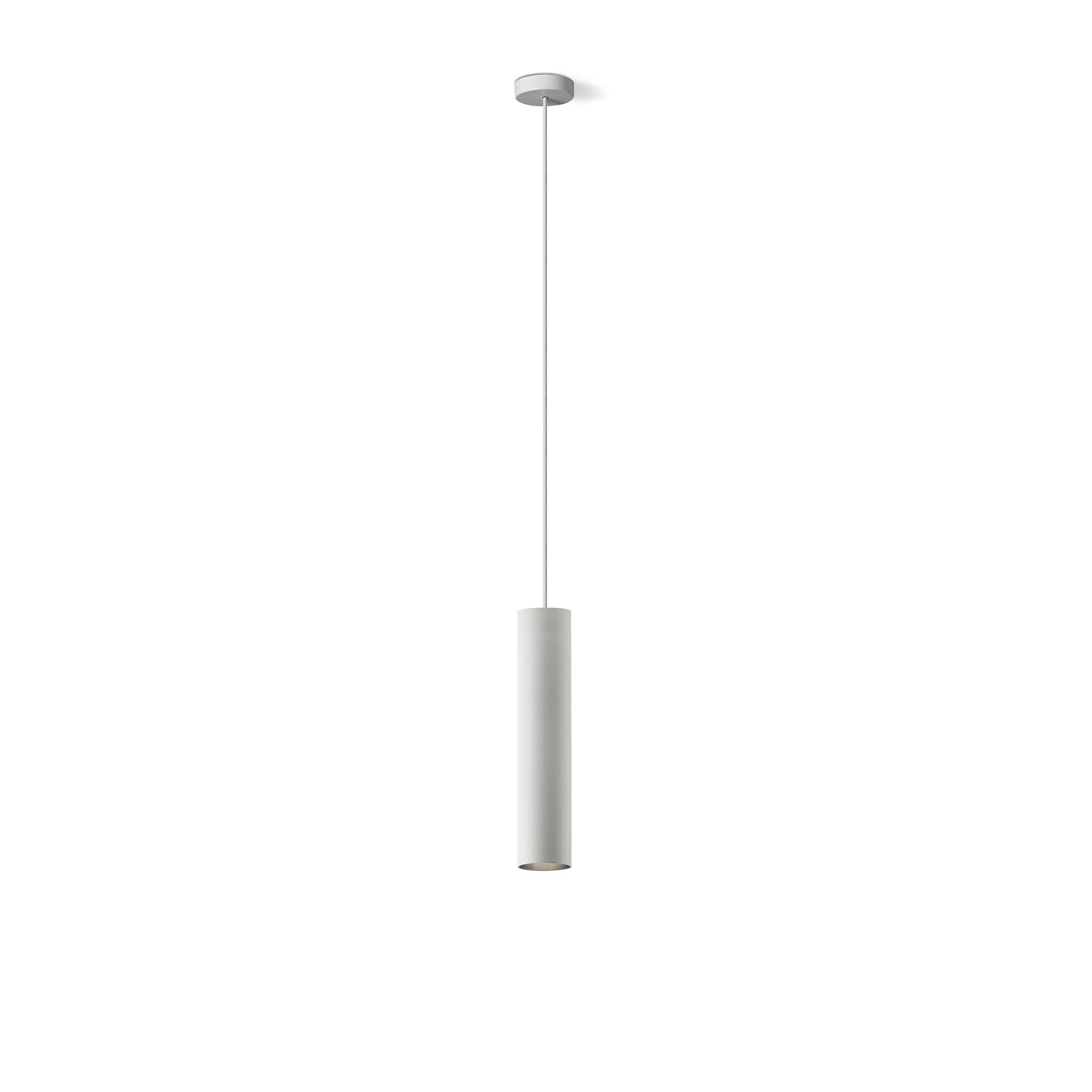Portalampada con cavo di 150cm con cavo e rosone colore bianco-0