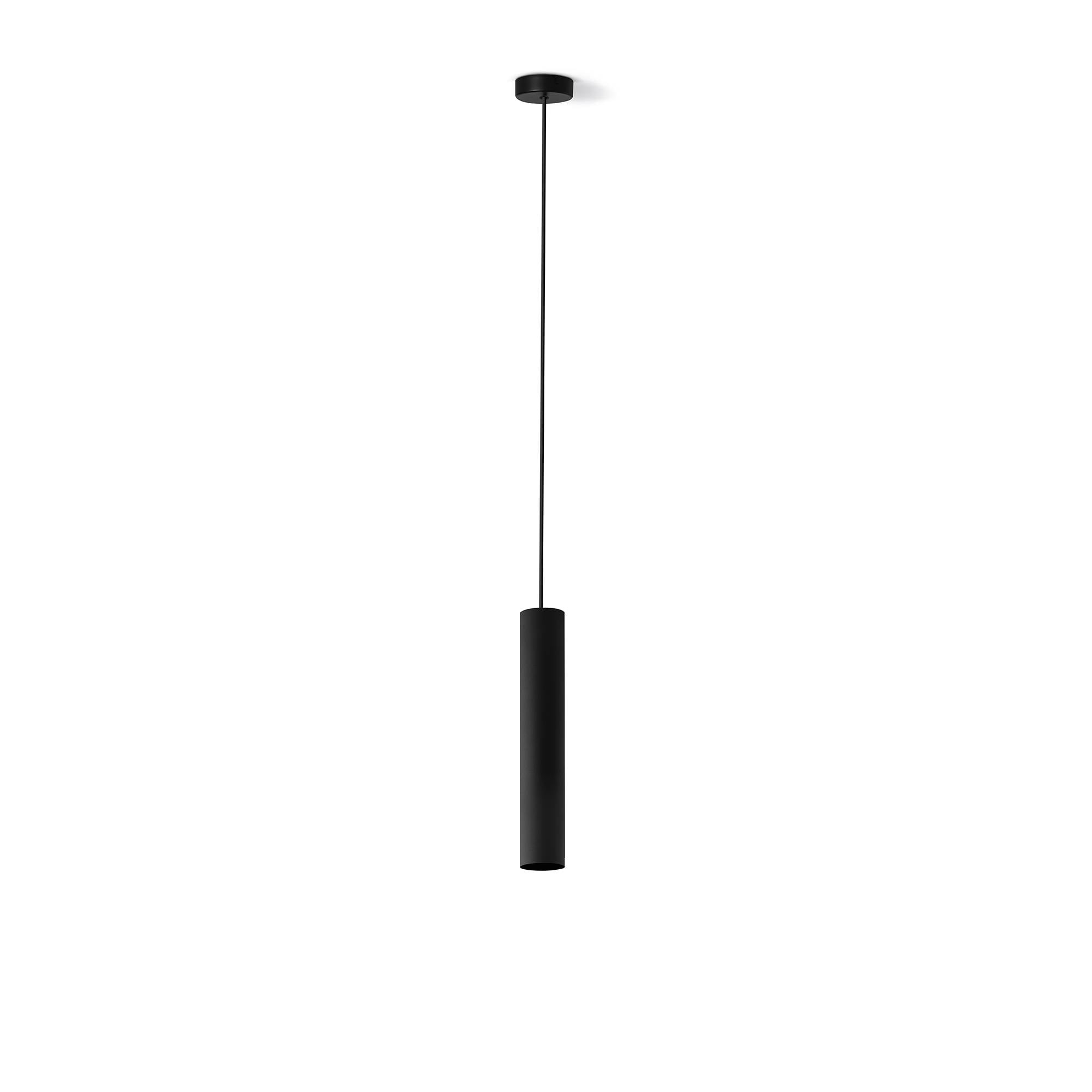 Portalampada con cavo di 150cm con cavo e rosone colore nero-0