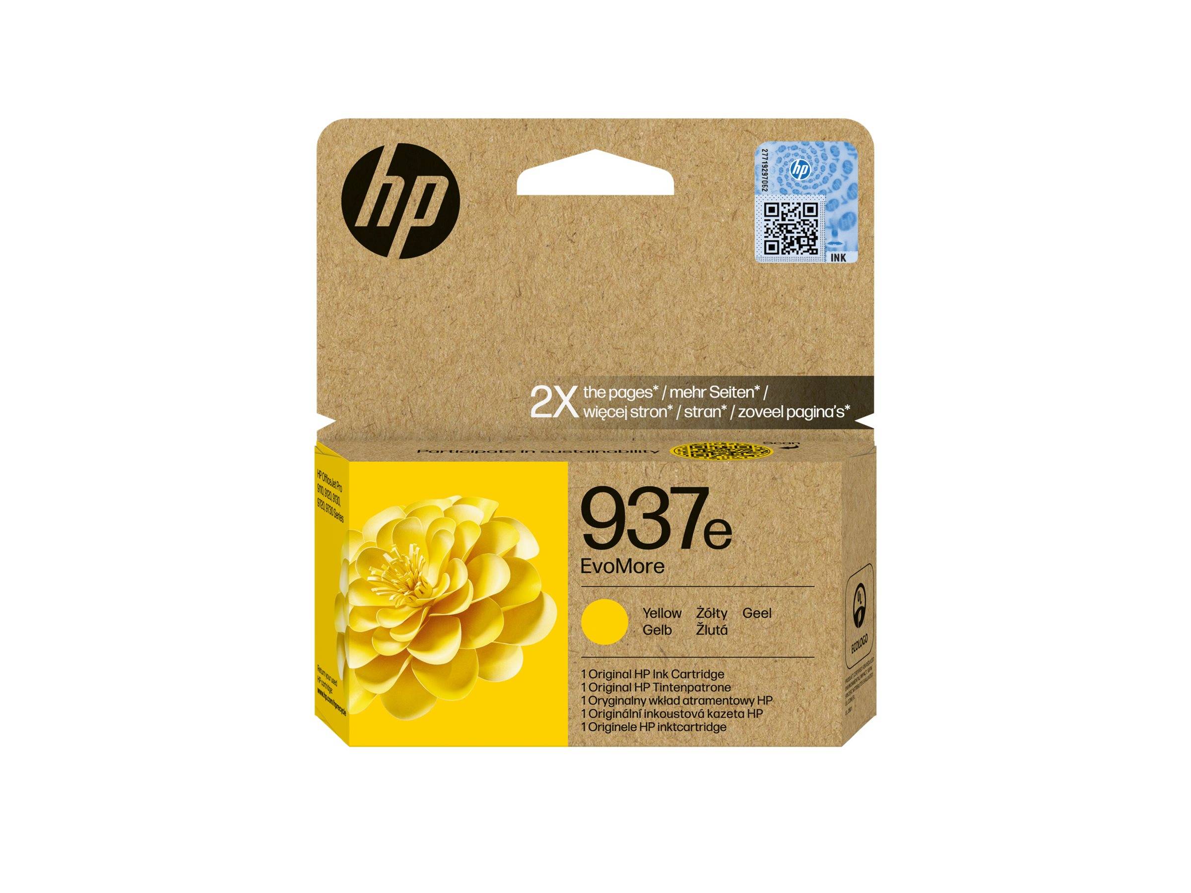 HP 937E EVOMORE YELLOW - EN/DE/PL/CZ INK-4
