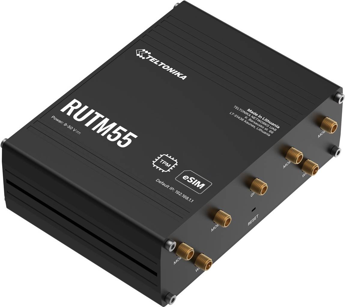 Teltonika · Router· RUTM55· 5G Industrial - Router - 1 Gbps (RUTM55000000)-0