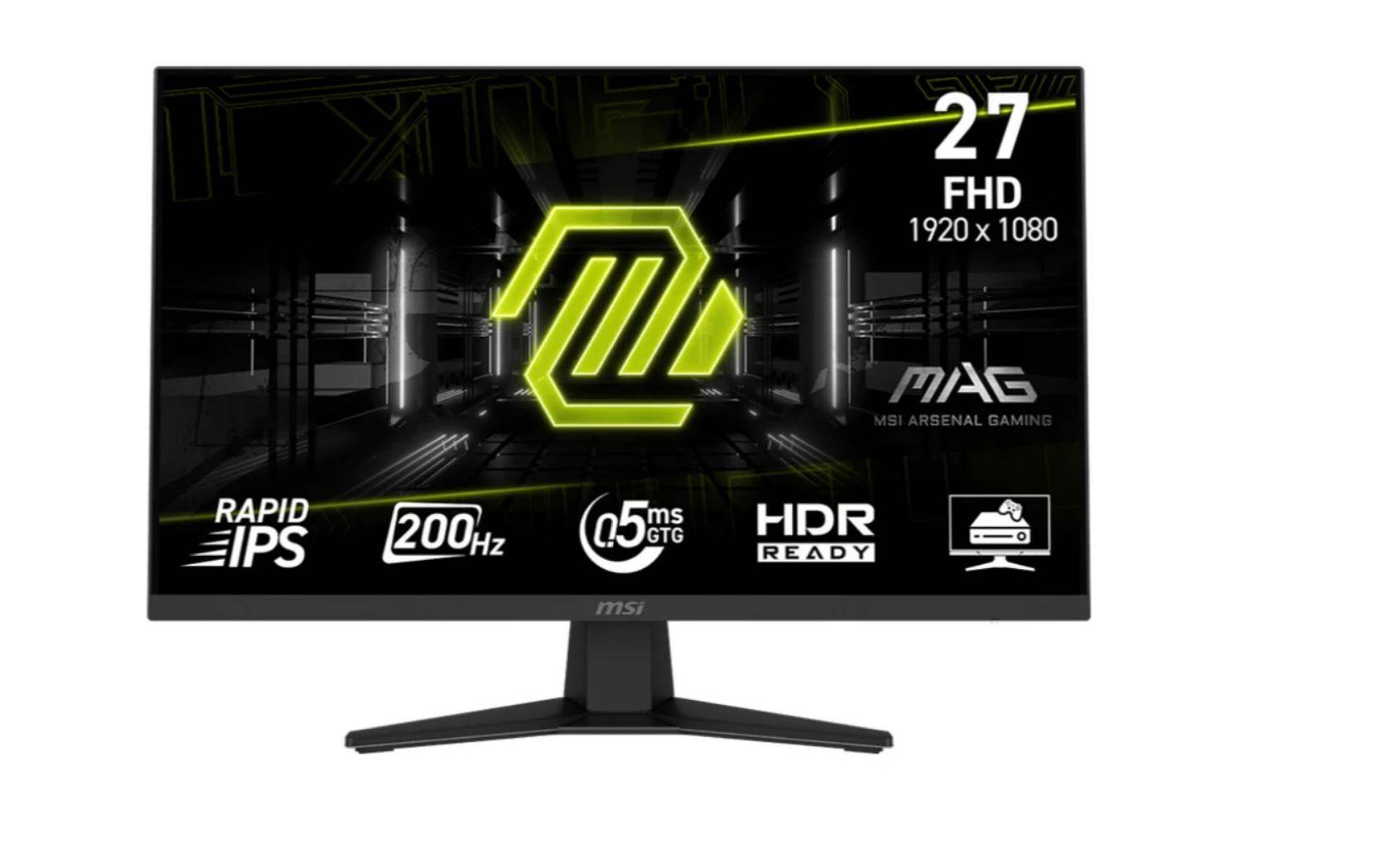 MSI MAG 274FDE, Gaming-Monitor - (68.6 cm (27 Zoll), schwarz, FullHD, Rapid-IPS, HDR Ready, Adaptive-Sync, 200Hz Panel)-0
