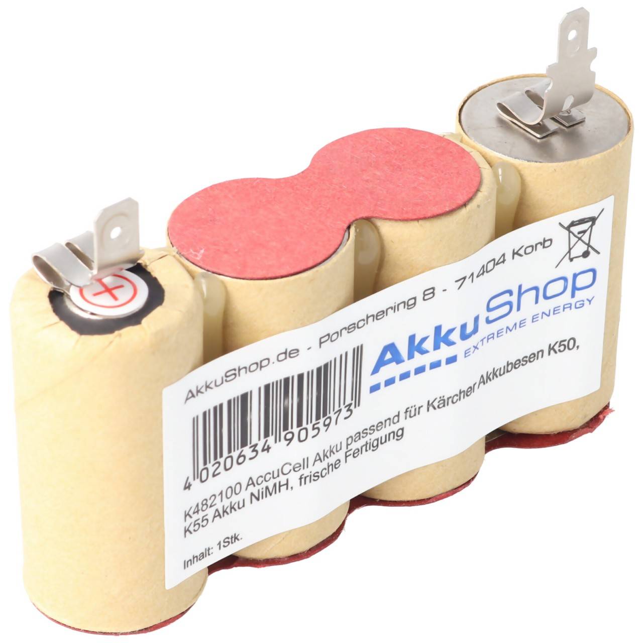Batteria per scopa a batteria Kärcher K50mAh, batteria ad alte prestazioni K55 batteria NiMH 3000mAh-0