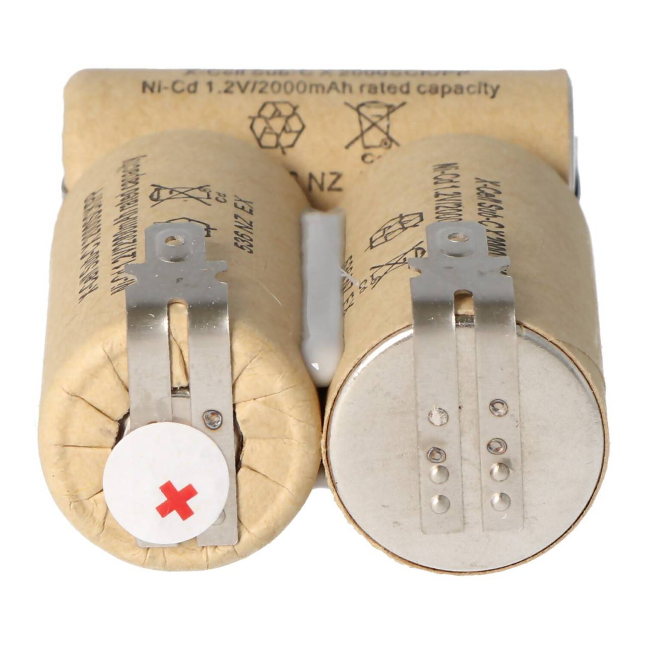 AccuCell batteria adatta per aspirapolvere a mano 3,6 volt FASTON 4,8 mm-2