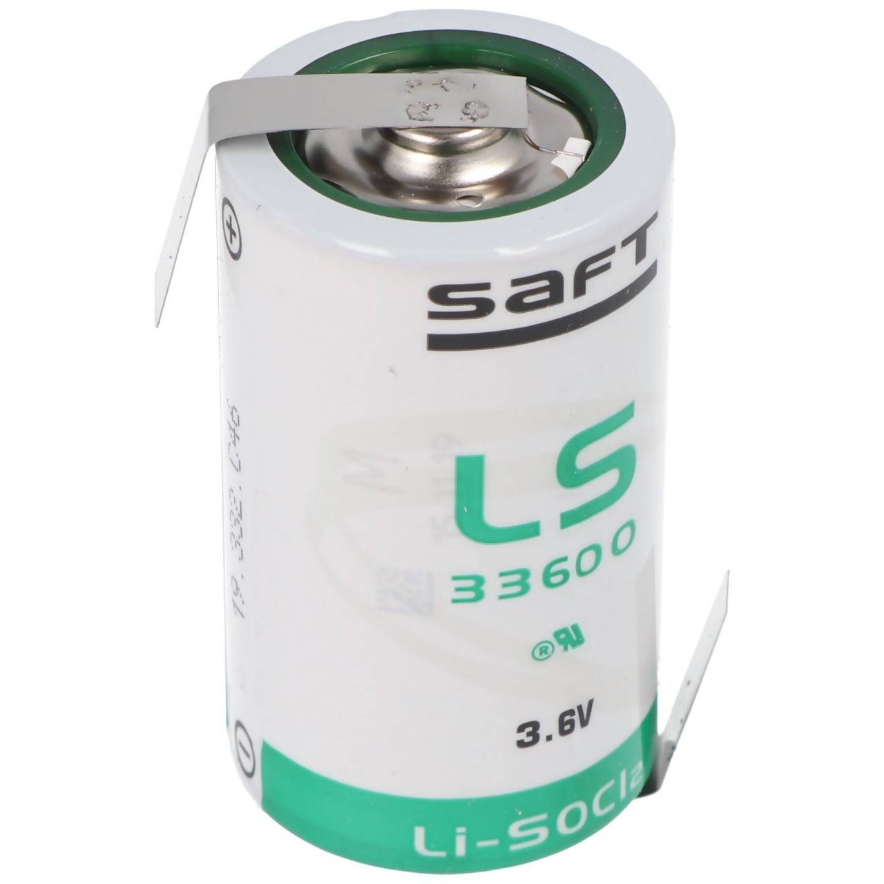 SAFT LS33600 batteria al litio 3,6 V primaria con capocorda a saldare a forma di Z-0